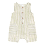 Sleeveless Woven Shortall - Sage