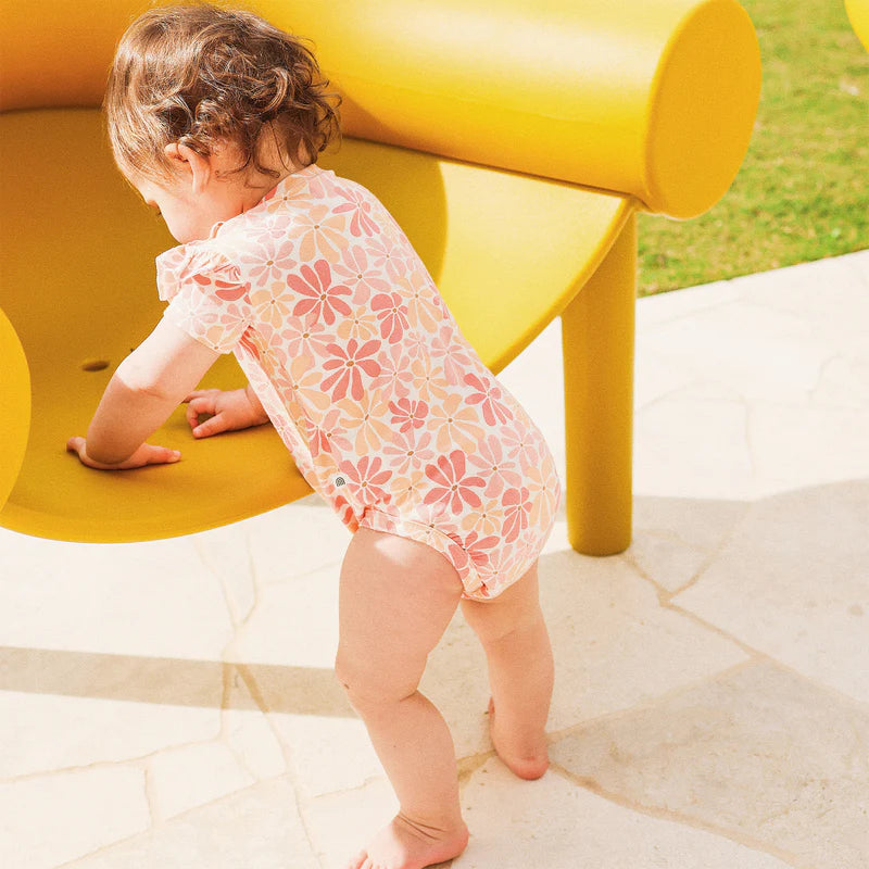 Frilled Short Sleeve Bodysuit - Palm Cove