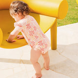 Frilled Short Sleeve Bodysuit - Palm Cove