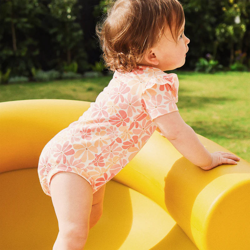 Frilled Short Sleeve Bodysuit - Palm Cove