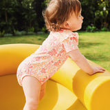 Frilled Short Sleeve Bodysuit - Palm Cove