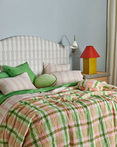 Green Tea Linen Fitted Sheet