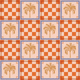 Orange/Blue Scrunchies Set