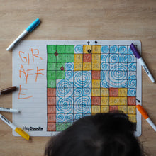 Load image into Gallery viewer, 100 Squares Classic Colouring &amp; Doodle Mat
