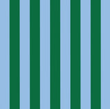 Barrel Bag – Green Blue Stripe