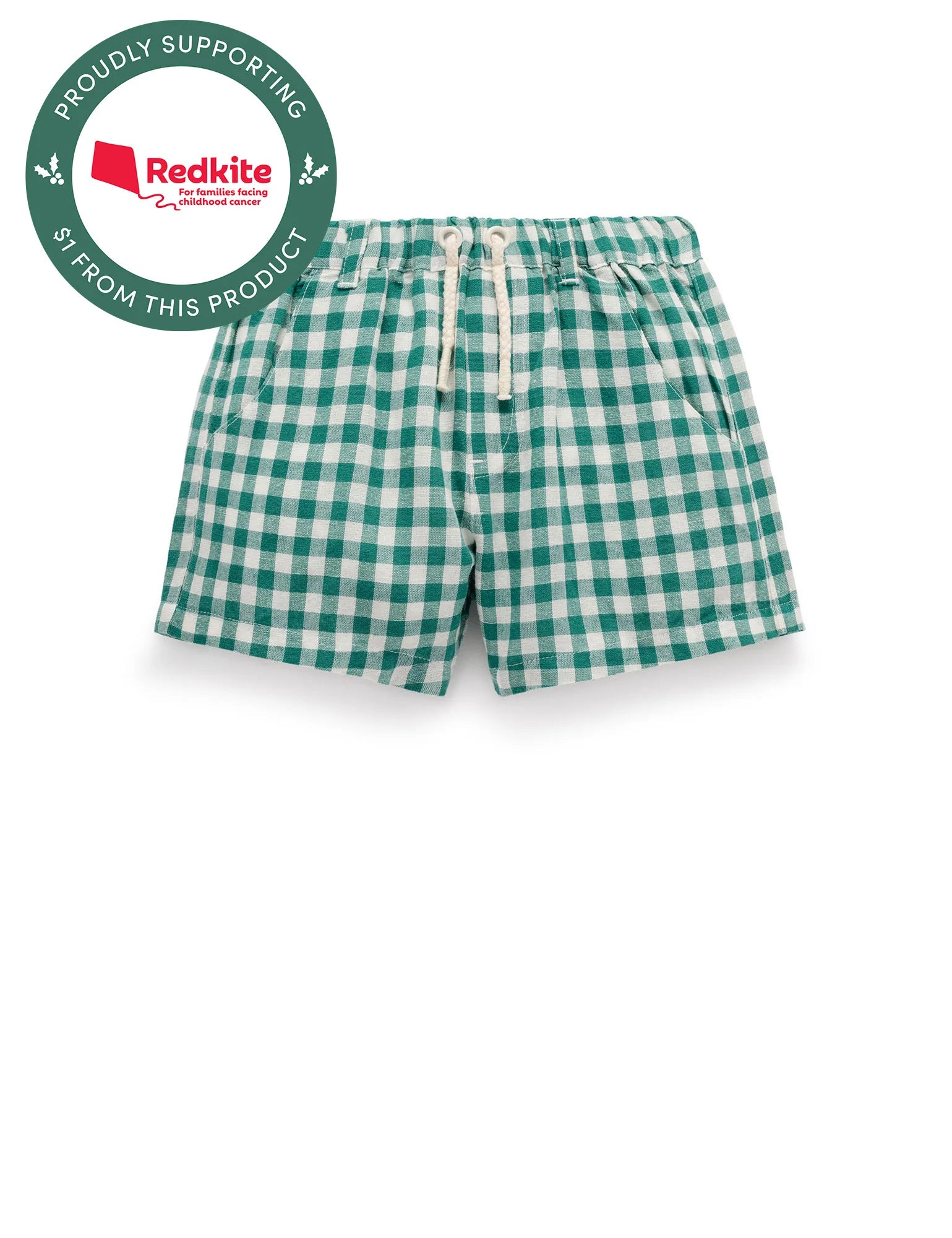 Festive Gingham Shorts