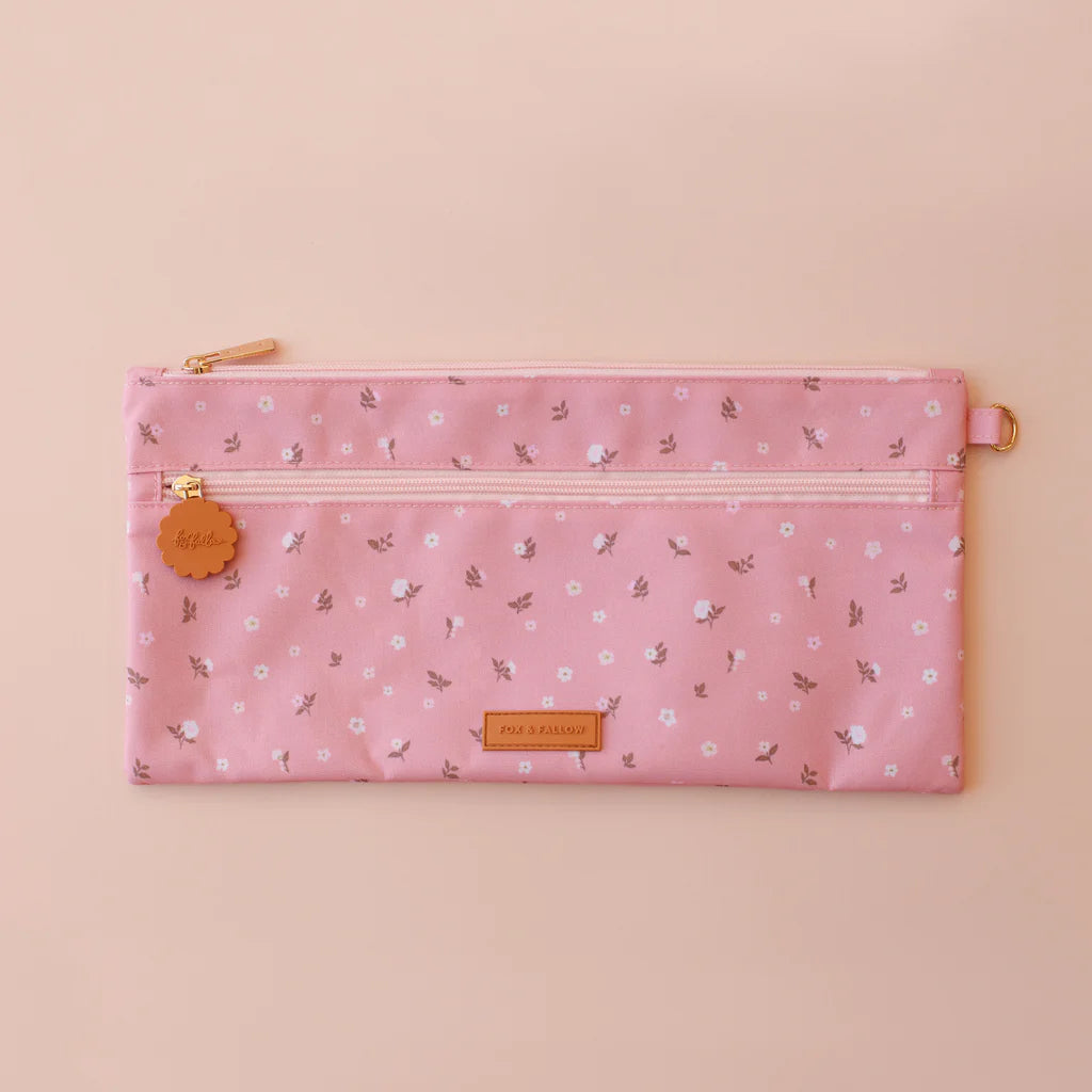 Dusty Roses Large Pencil Case