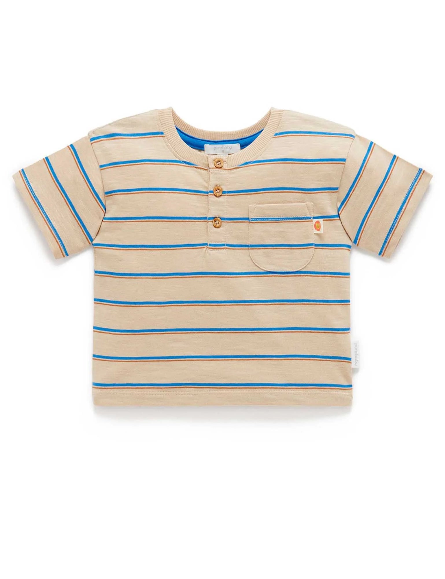 Striped Henley Tee