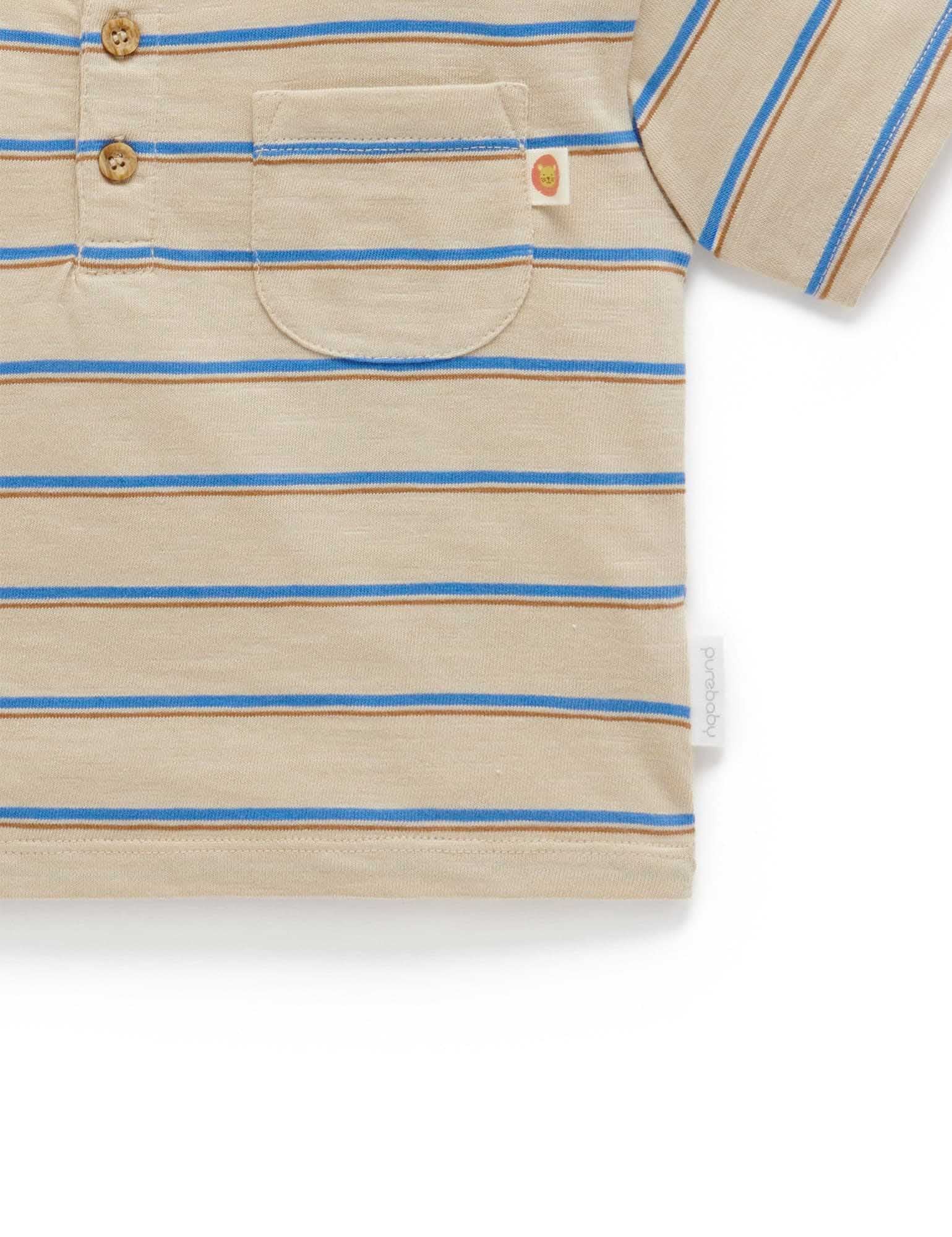 Striped Henley Tee