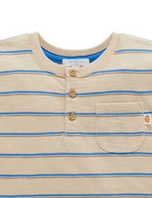 Load image into Gallery viewer, Striped Henley Tee
