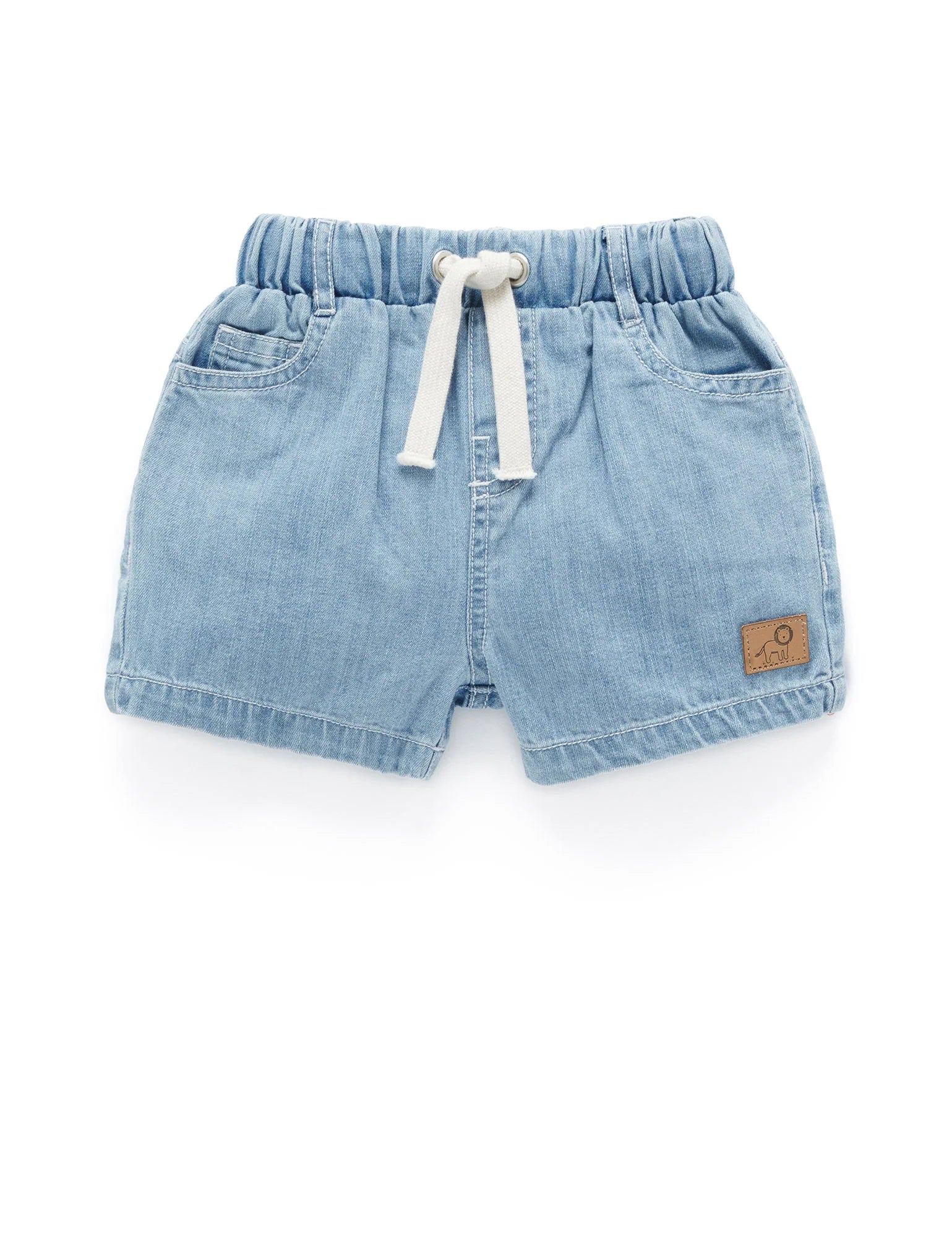 Pull On Denim Shorts