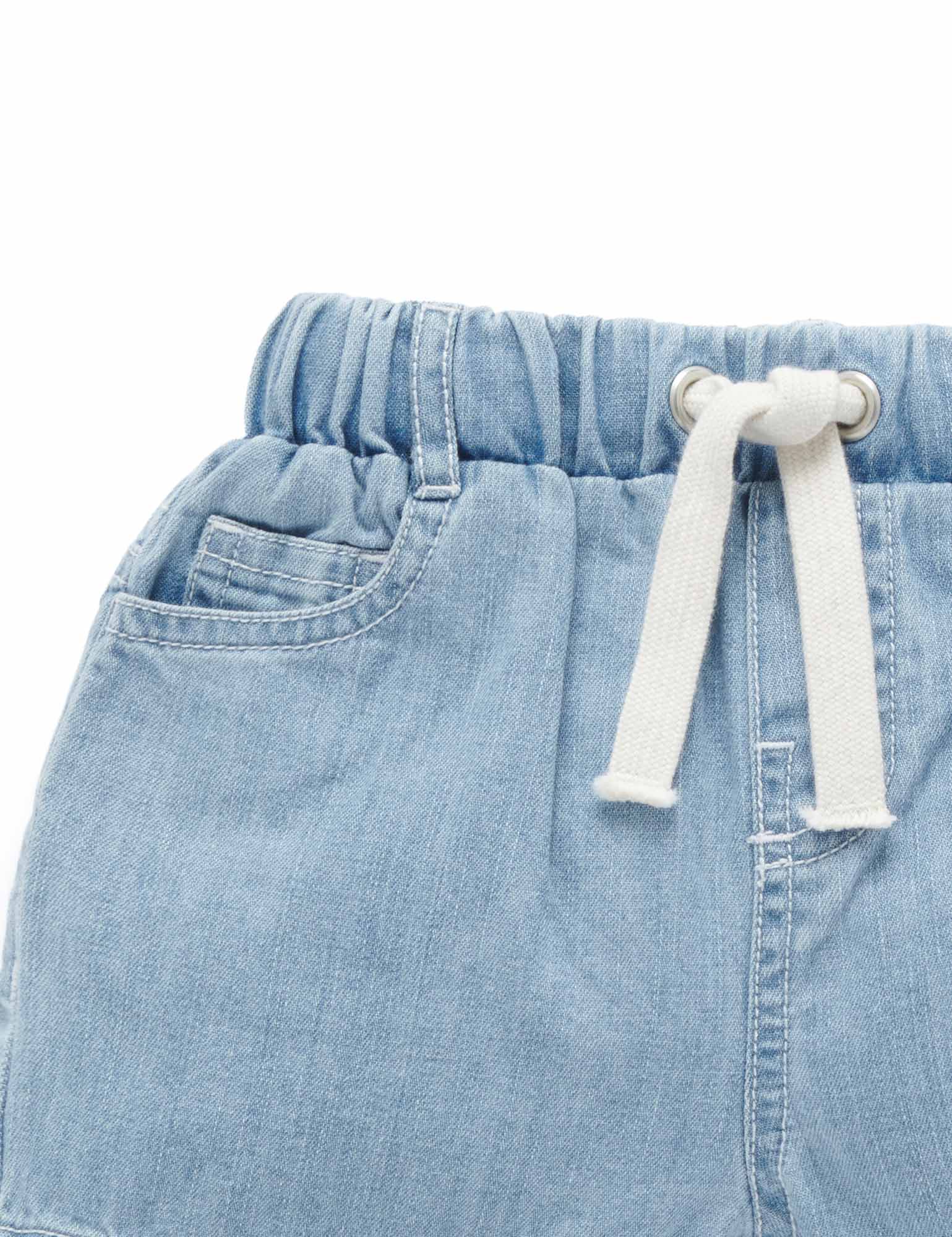 Pull On Denim Shorts