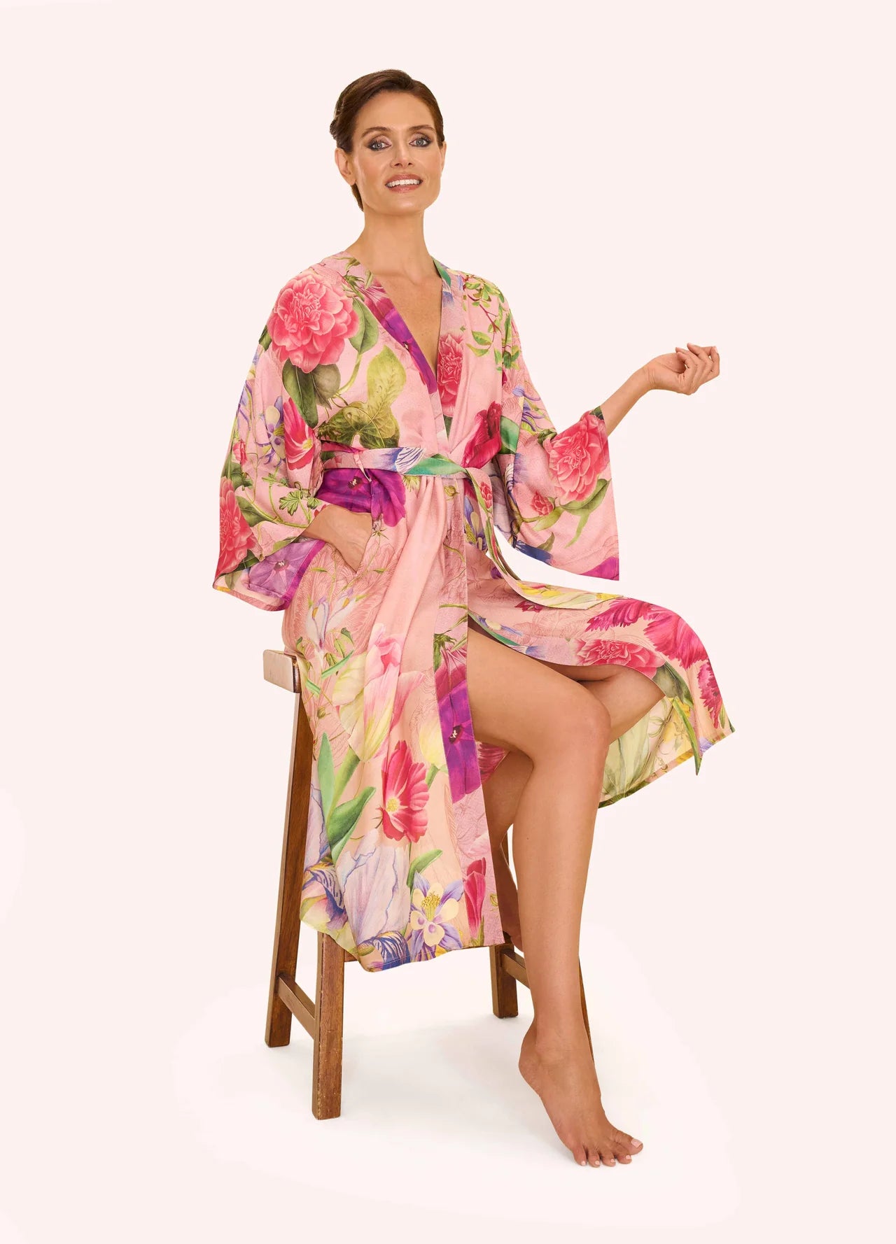 Kimono Gown Floral Study Petal
