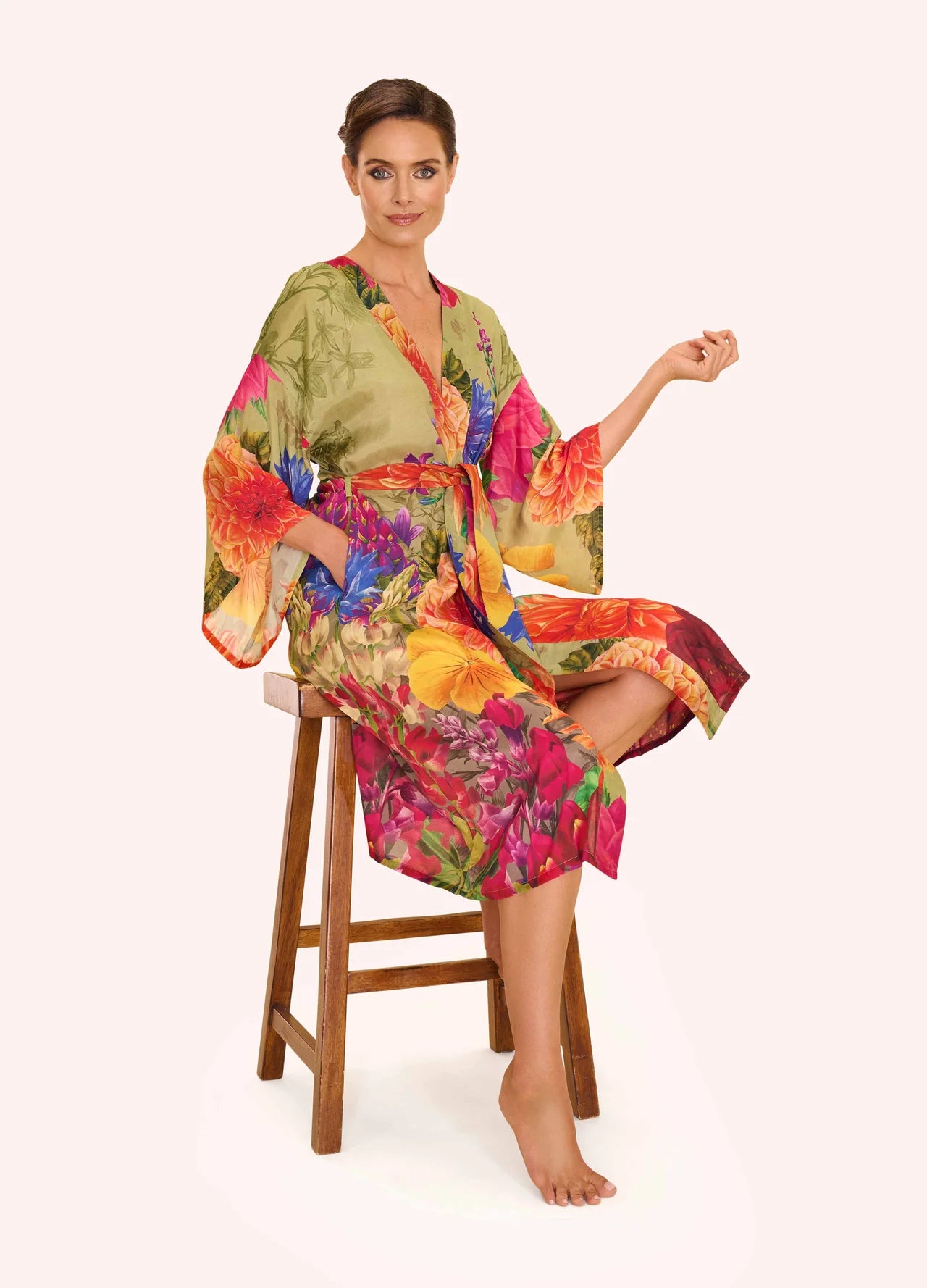 Kimono Gown Bountiful Blooms