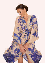 Load image into Gallery viewer, Kimono Gown China Blue Blooms
