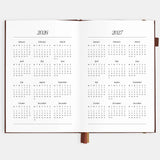 2026 A5 Vertical Planner - Burgundy Stripe