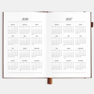 2026 A5 Vertical Planner - Rose Check