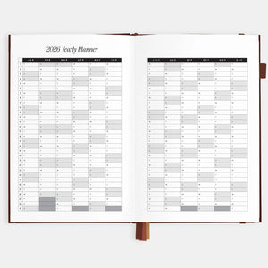 2026 A5 Vertical Planner - Rose Check
