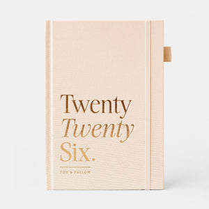 2026 A5 Vertical Planner - Creme