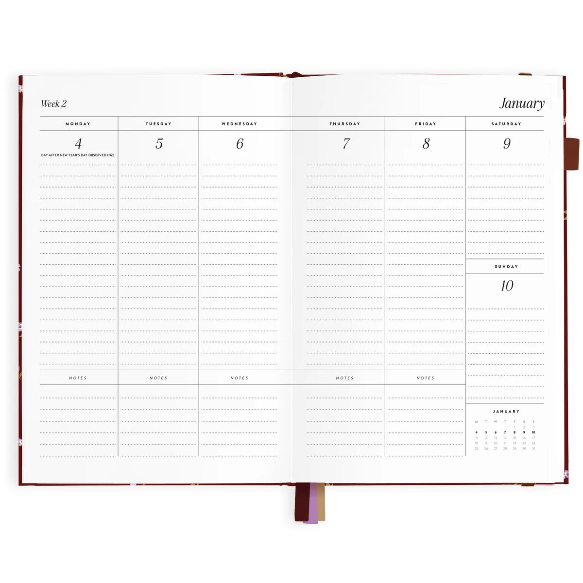 A5 Vertical Planner - Cherry Wisteria