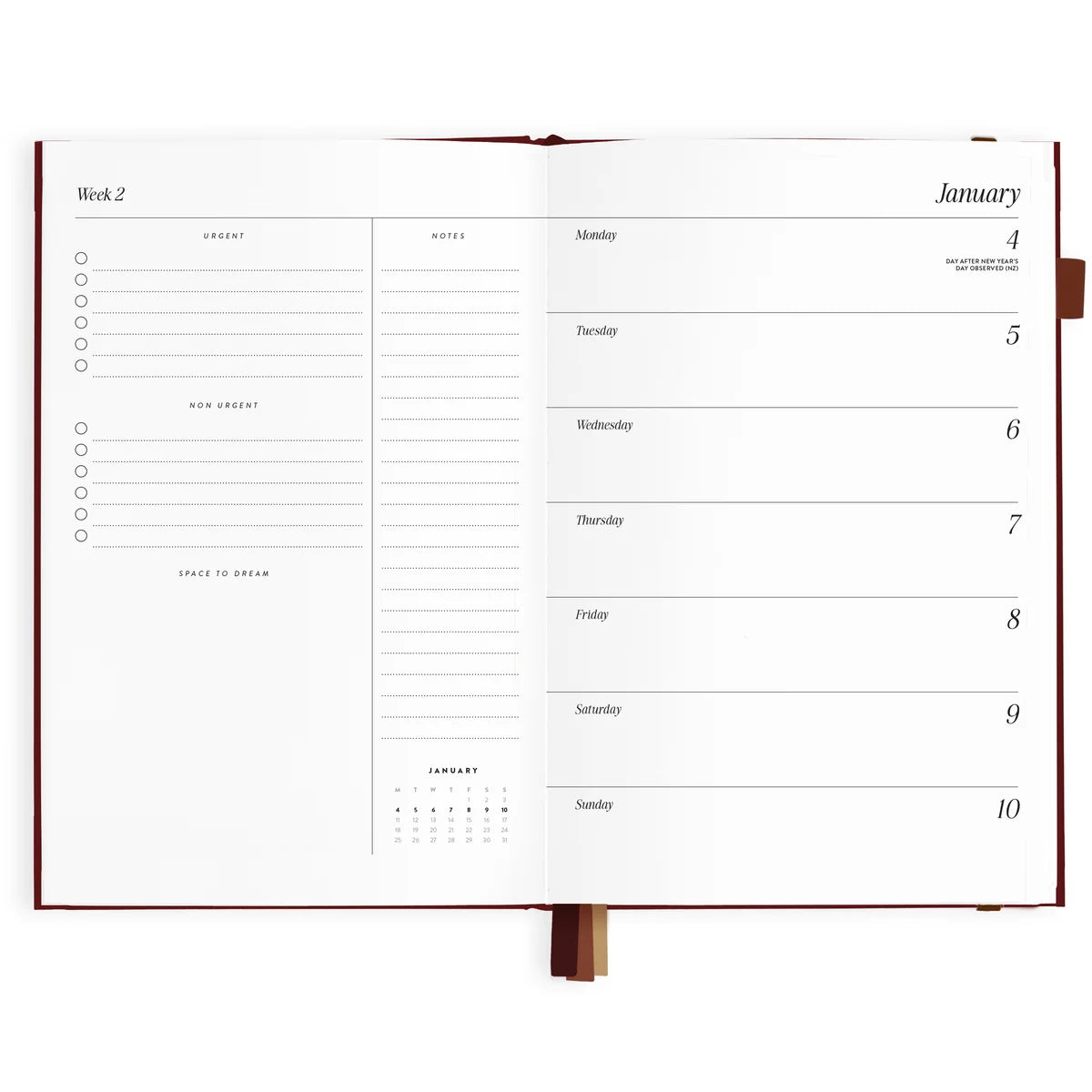 A5 Horizontal Planner - Cherry