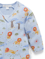 Lion Printed Zip Growsuit