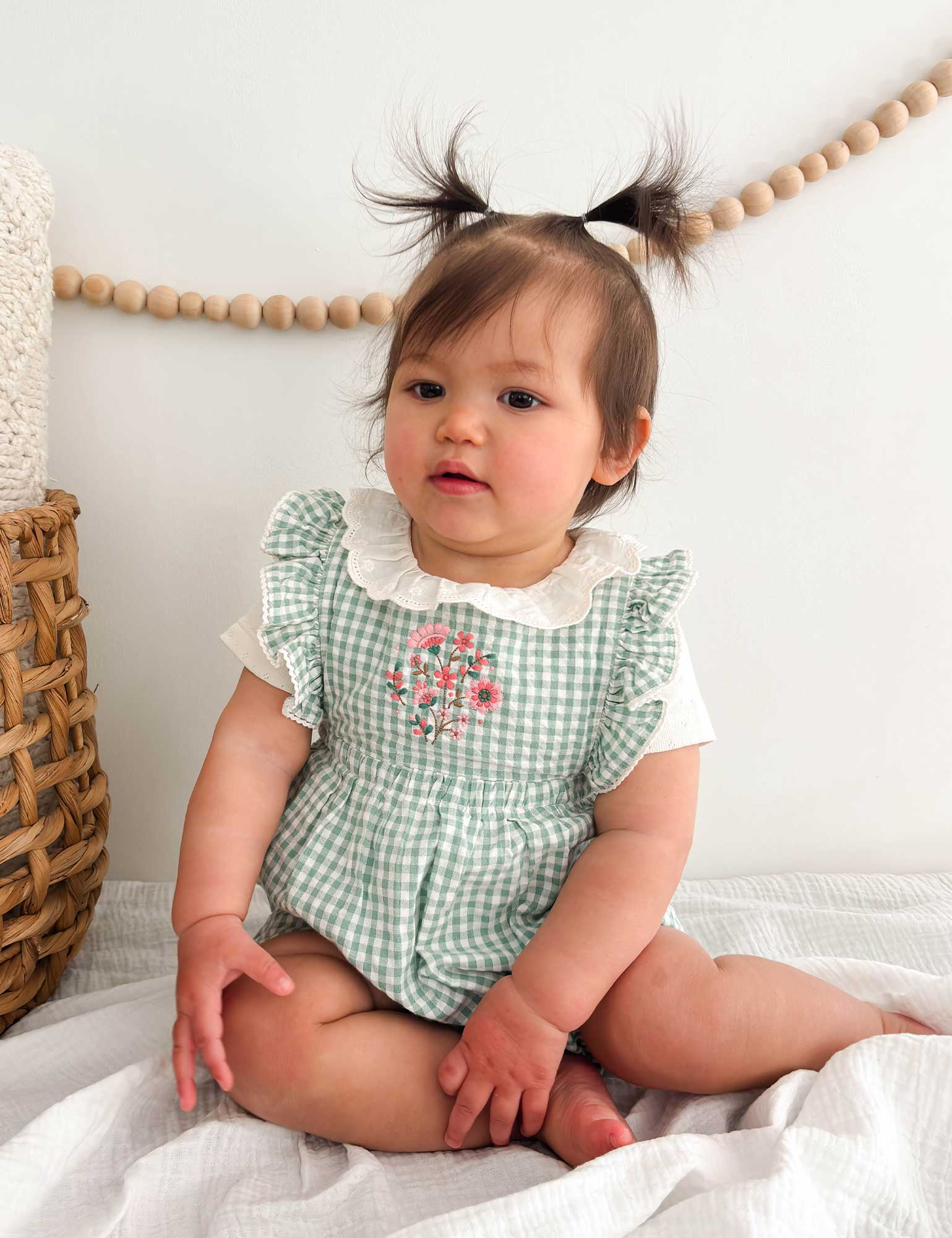 Frida Gingham Romper