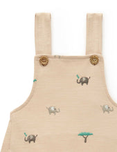 Load image into Gallery viewer, Elephant Broderie Overalls
