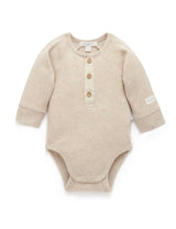 Waffle Bodysuit Oatmeal Melange