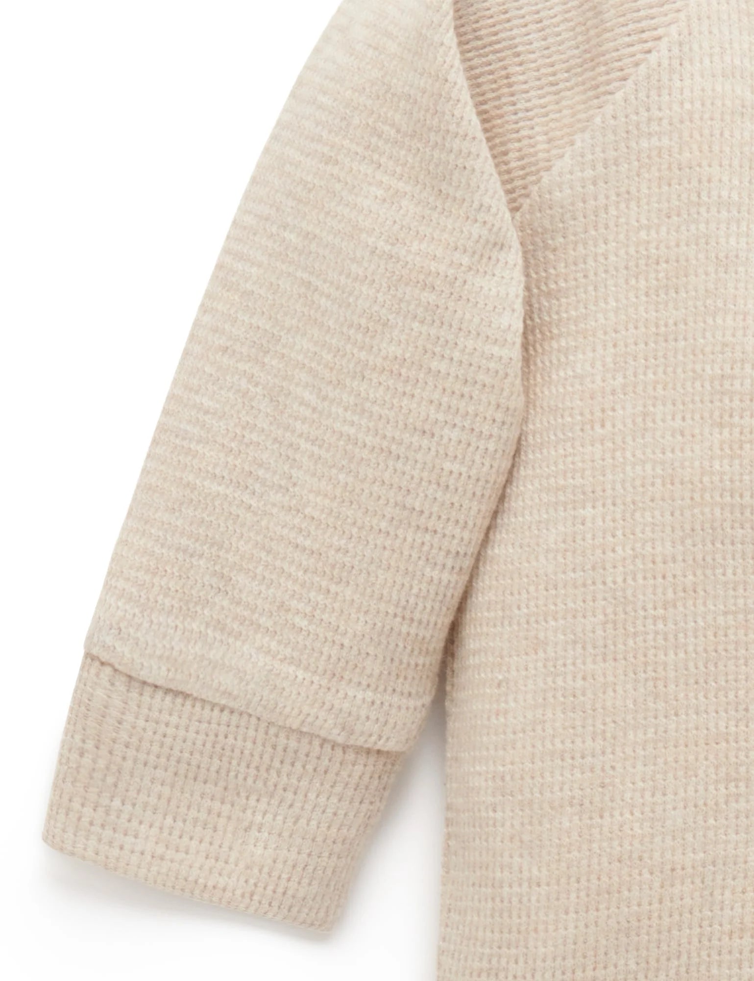 Waffle Bodysuit Oatmeal Melange