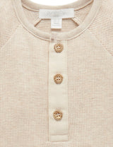 Waffle Bodysuit Oatmeal Melange