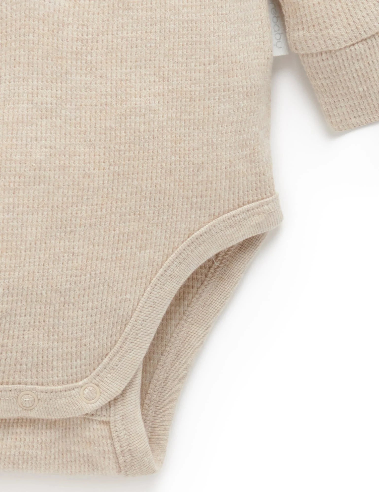 Waffle Bodysuit Oatmeal Melange
