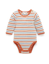 Striped Bodysuit Pumpkin Stripe