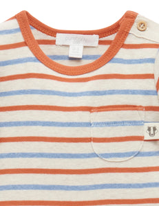 Striped Bodysuit Pumpkin Stripe