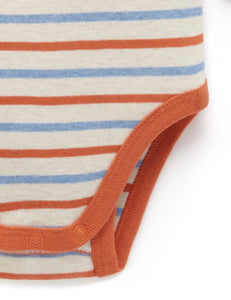 Striped Bodysuit Pumpkin Stripe