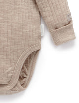 Merino Bodysuit Camel Melange