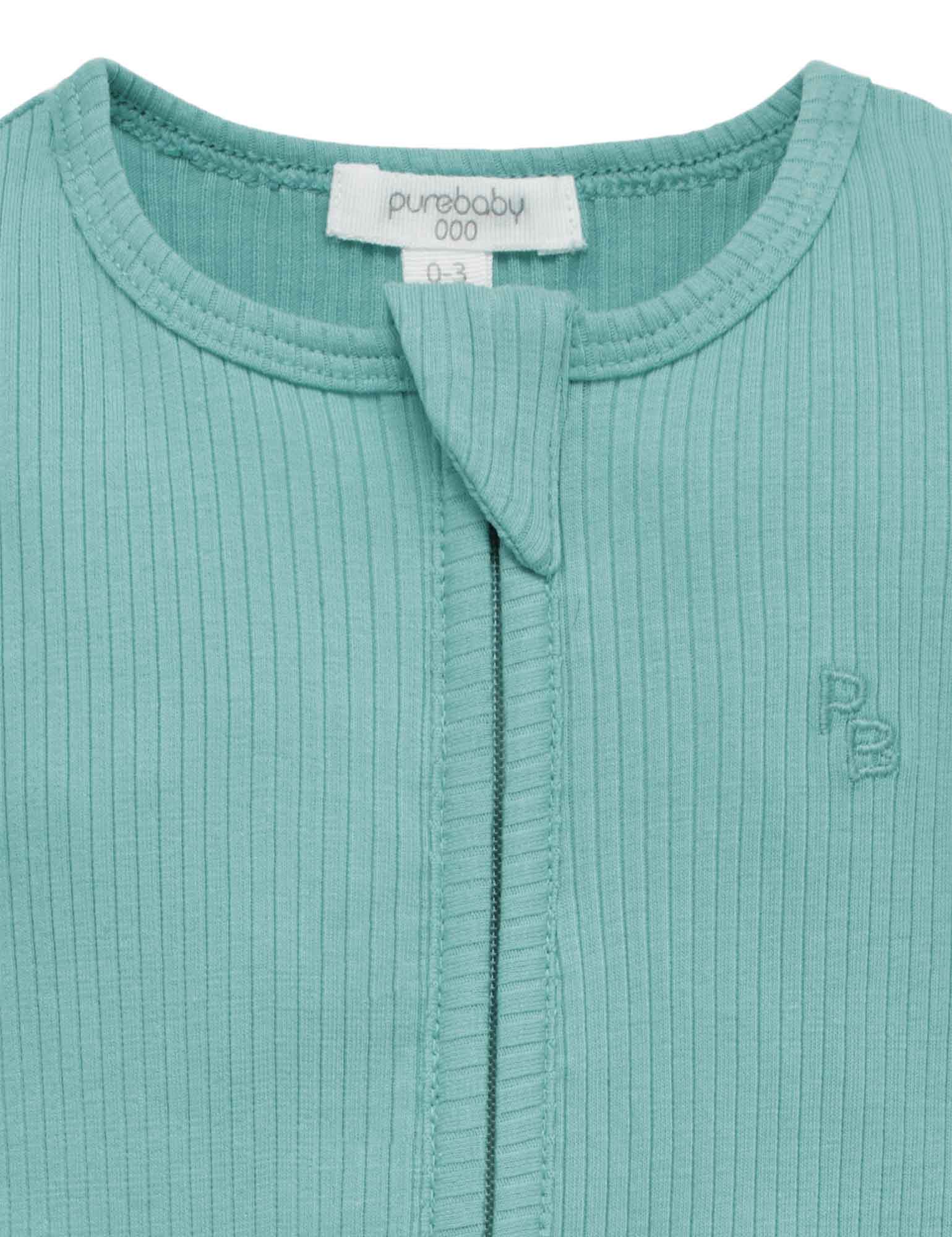 Moss Rib Zip Growsuit