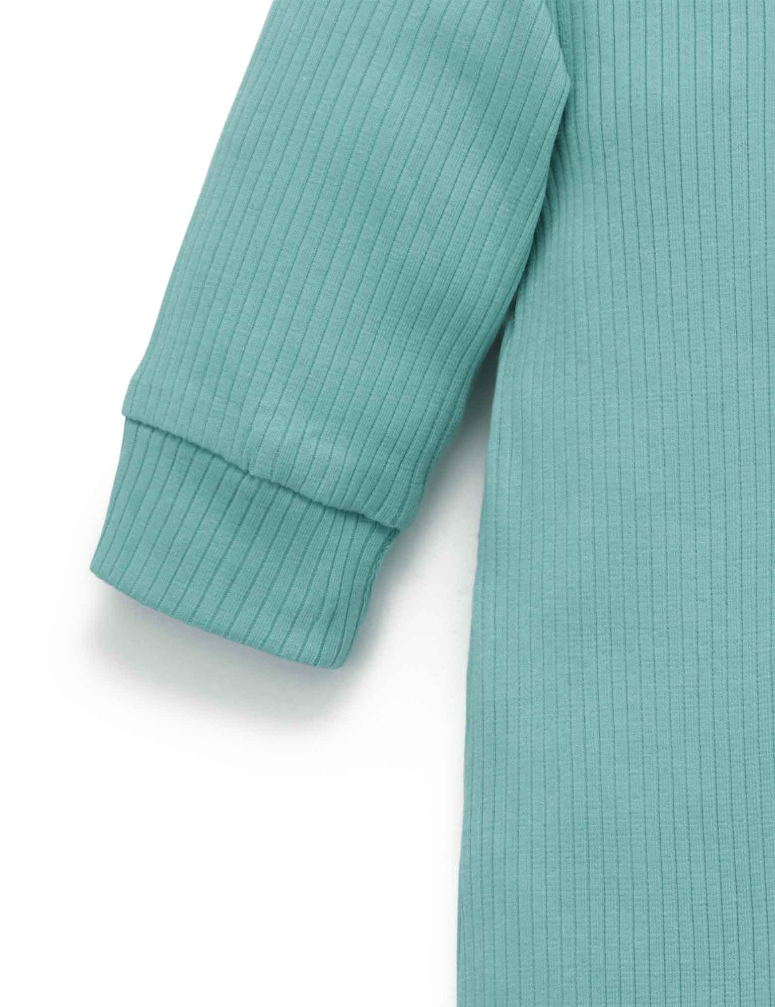 Moss Rib Zip Growsuit