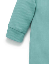 Moss Rib Zip Growsuit