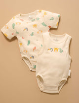 Fiesta short Sleeved Ribbed Bodysuit