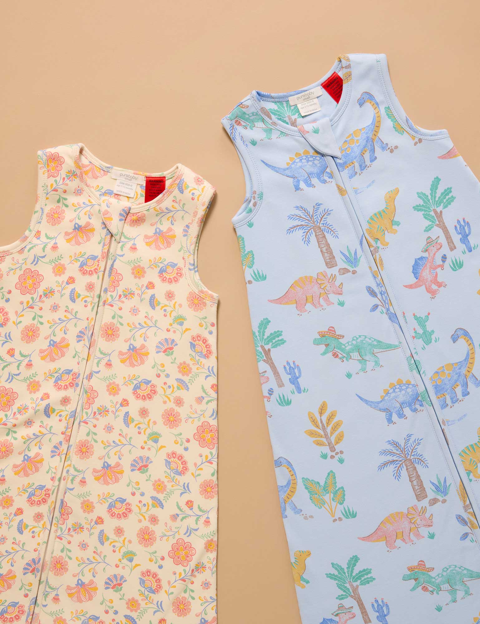 Desert Dinosaurs Sleeveless Sleeping Bag