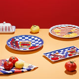 Valentina Round Platter Tomato