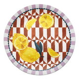 Valentina Round Platter Lemon