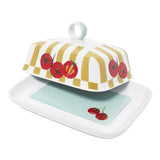 Valentina Butter Dish - Tomato