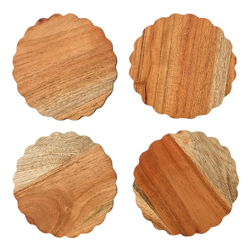 Cleo Set of 4 Round Coasters 10cm