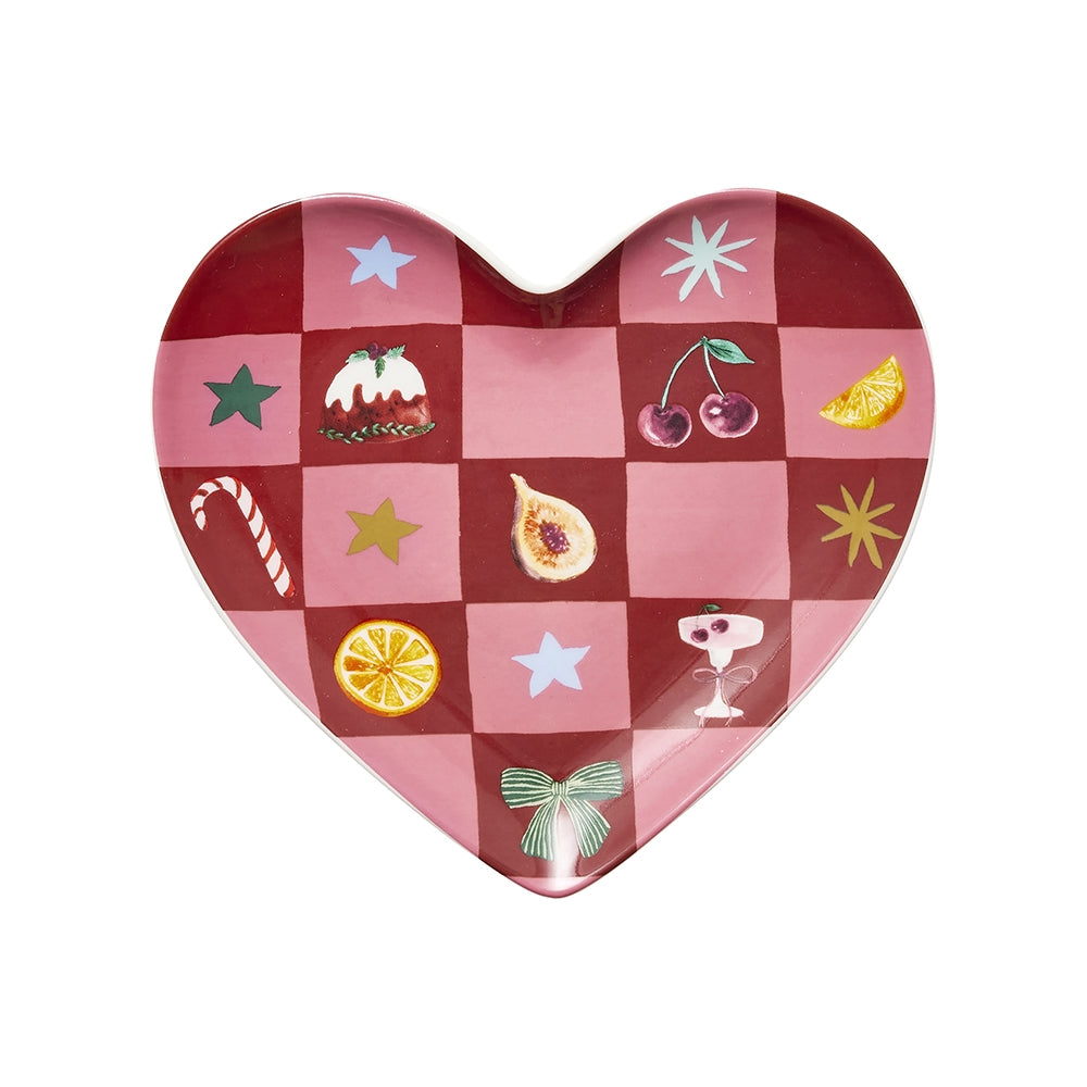 Tis the Season Heart Plate 14cm