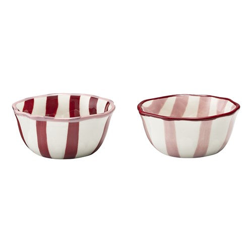 Porto Sable Set of 2 Dip Bowls Raspberry