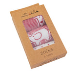 Red Safari Socks 3 Pack