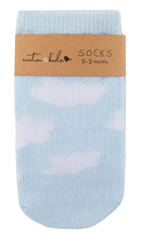 Pale Blue Cloud Socks