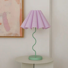 Load image into Gallery viewer, Cora Table Lamp - Lilac / Pastel Green
